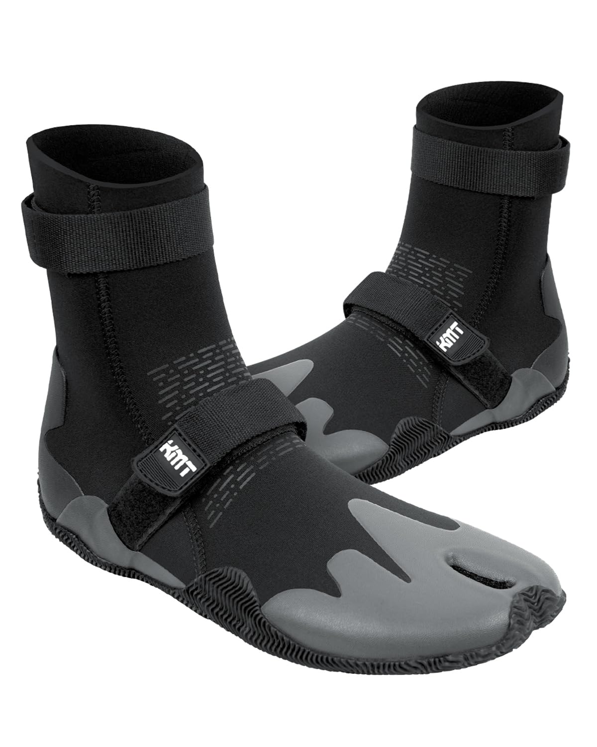 Photo 1 of KMT 3mm Water Boots, Hi-Top Split Toe Booties with Anti-Slip Sole for Surfing Paddleboarding Kayaking
