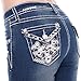Sexy Couture Women's S95-PB Mid Rise Flare Bottoms Boot Cut Jeans