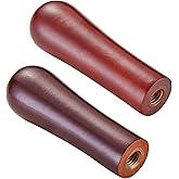 2Pcs Solid Wooden Beer Tap Handle,Black &amp; Brown Classic,3/8''-16 Thread | Black &amp; BrownClassical Style Handle,3/8''-16 Thread for Most Standard American Draft Beer Faucet,Homebrew,Kegerators And Bars