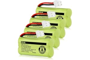 iMah BT183342/BT283342 BT166342/BT266342 BT162342/BT262342 Cordless Phone Battery Compatible for VTech CS6114 CS6419 CS6719 CS6719-2 AT&T EL52300 CL80112, 4-Pack