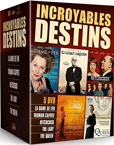 Incroyables Destins : La Dame De Fer + Truman Capote + Hitchcock + The Queen + The Lady - Pack