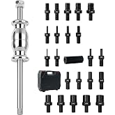 24-Piece Slide Hammer Set - Dowel Pin Puller Kit | with M3 to M20 Thread Adaptors for Removing Bushings, Bearings, Seals, Studs - Includes Dedicated Case