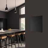 British General Flatplate Matt Black Single Blank Electrical Wiring Plate view 5