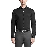 Van Heusen Mens Dress Shirt Slim Fit Ultra Wrinkle Free Flex Collar Stretch