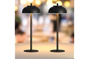 Moragin 2 Pack Led Cordless Table Lamps Rechargeable,Table Lights Battery Operated-IP65 Waterproof-for Outdoor Patio/Restaurants/Home/Dinner/Table Lighting-Touch Control & Dimmable