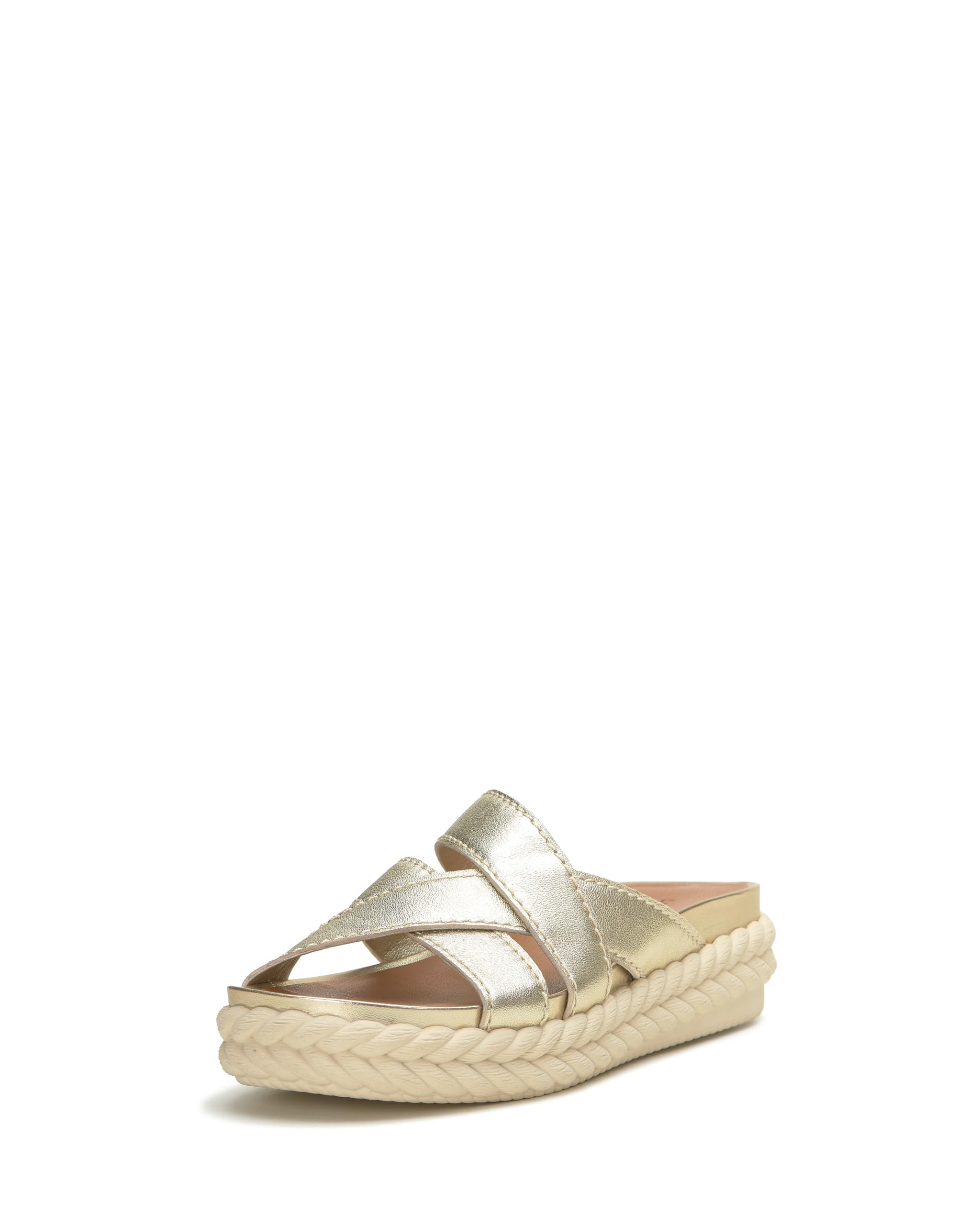 Photo 1 of Lucky Brand Women's LOFTEE Sandal-Platform, Platino, 6.5