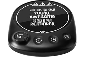 Bsigo Coffee Mug Warmer Candle Mug Warmer for Home & Office, Electric Smart Coffee Warmer for Desk, Beverage Tea Coffee Cup Warmer with 3-Temp Settings, 1-12h Timer Auto Shut Off Portable Warmer Plate