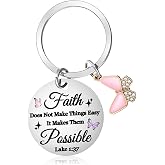 Tyqour Religious Christian Gifts for Women Christian Keychain Faith Bible Verse Keychain Gifts for Women Faith Spiritual God Gift for Teen Girl Best Friend Mom Sister Daughter