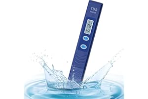 PMLILB TDS Water Tester, Drinking Water Tester, 0-9990 PPM Meter Water Quality Tester, Portable Water Tester for Drinking Water, TDS Meter Digital Water Tester, 1 Pack, Deep Blue