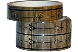 StaticTek Adhesive Grid ESD Tape | EMI Shield Conductive Cellophane Tape with 3 Layers | Full Ground ESD Protection | Anti Static - Static Sensitive Area | Pack of 24 | 1/2 Inch | 3” Core | TT_CT1204