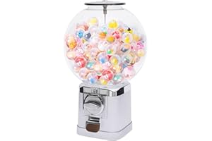 MOCHAG $1 Coins Operated Vending Machine, 18.11"Big Bubble Gumball Candy Machine Large Capacity, Commercial Mini Ball Bulk Vending Machine for 500 Pieces 1.26in Twister Balls,Capsule Toys