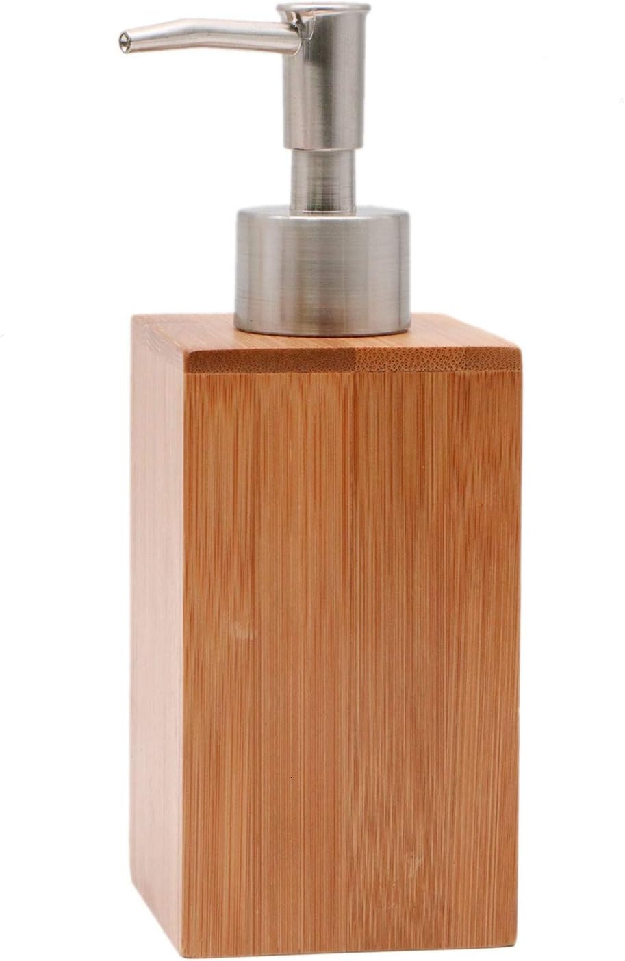 Amazon Com Jeteho Bamboo Soap And Lotion Dispenser Pump Bathroom
