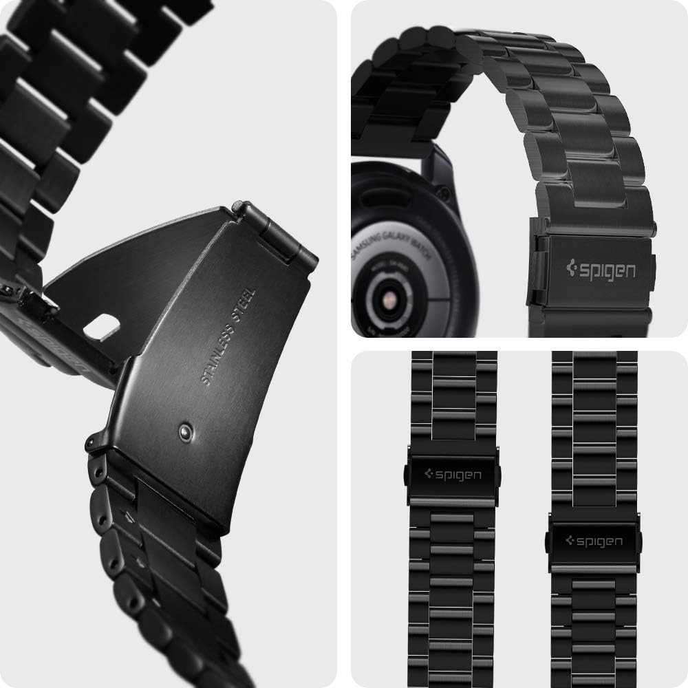 Spigen Adulti unisex Nessun metallo Asscher Alexandrite Cavigliere - 600WB24983, Black, 46mm - Image 4
