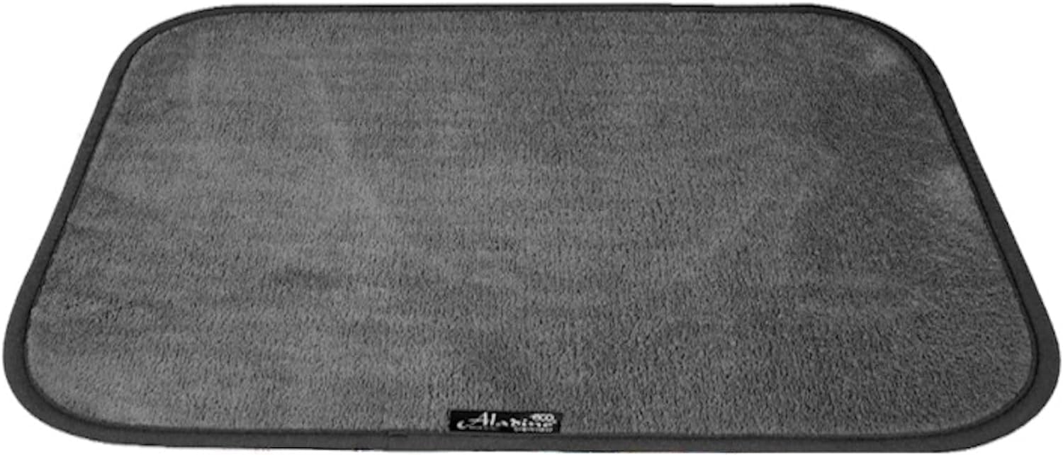 Aladino il tappeto Magico Indoor/Outdoor Door Mat for Bath, Home & Kitchen – Non Slip & Machine Washable, Ultra Absorbent Made in Italy, 50x65cm, Grey