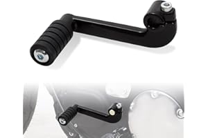 WOWTK Shift Lever + Shifter peg for Harley '04-'22 Sportster XL 1200 883 w/Mid-Controls,Black