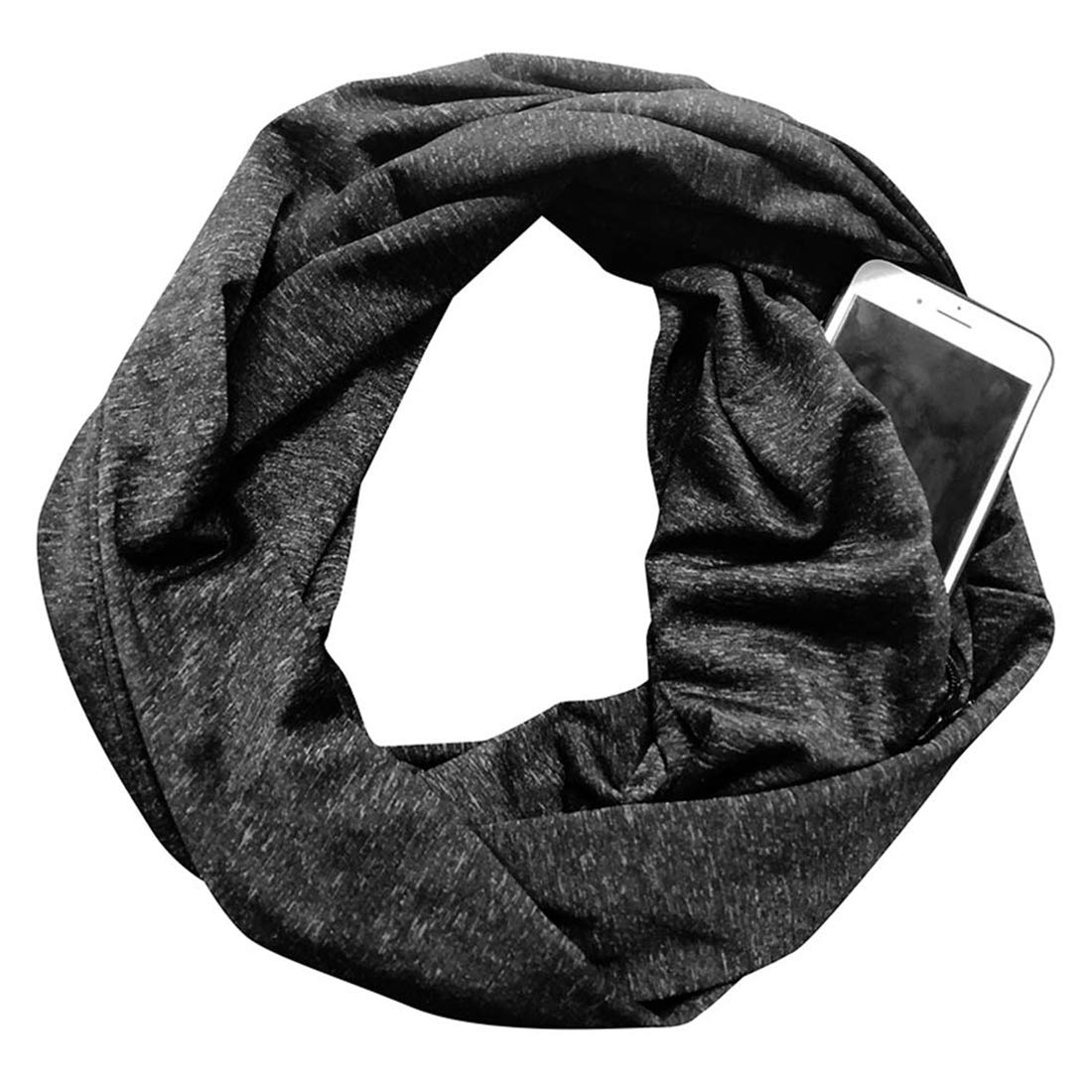 Women's Infinity Scarf with Pocket Fashion Scarves Lightweight Travel