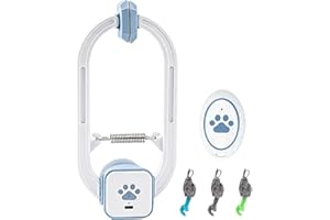 Automatic Interactive Cat Teaser – Rechargeable Door Clip Toy with Remote, 360° Spin & Jump Modes for Indoor Cats (White)