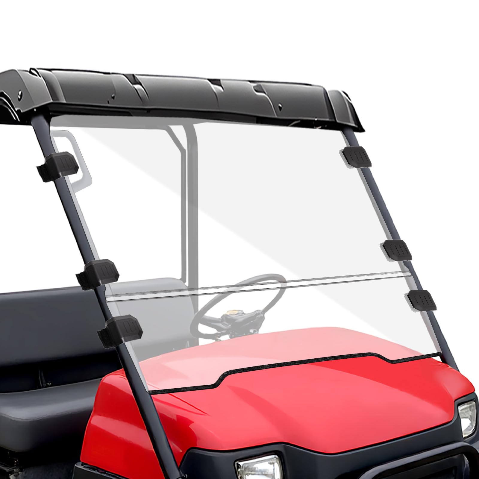 Photo 1 of StarknightMT Front Windshield Compatible with Kawasaki Mule 3000 3010 2003-2013 Scratch-resistant Clear Full Windscreen for UTV Hard Coated 2-in-1 PC Window Heavy-duty Panel Anti-UV Accessories