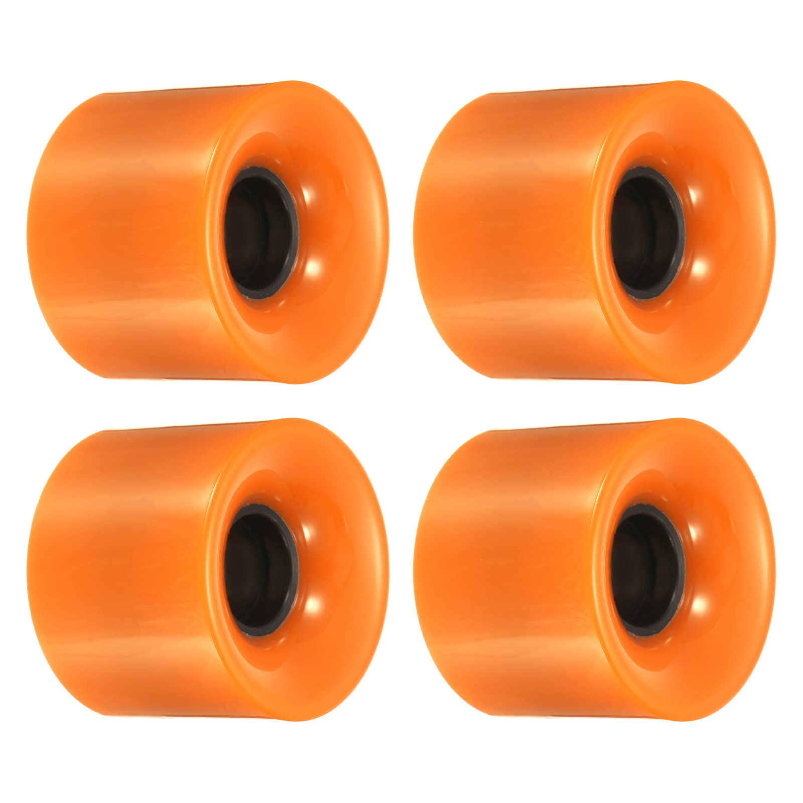 PATIKIL 60mm Longboard Wheels, 4 Pack Skateboard Wheel Street Wheels for Skateboards Cruiser Wheels Replacement 78A, Orange