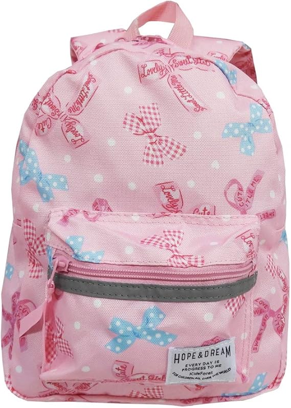 Amazon Co Jp 子ども リュックサック キッズ リュック 軽量 キッズフォーレ Kidsforet りぼん ピンク Mサイズ 約8l 服 ファッション小物