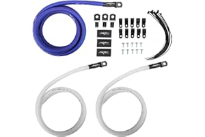 Skar Audio 1/0 Gauge OFC Big 3 Complete Upgrade Electrical Wiring Kit, SKBIG3-0GA