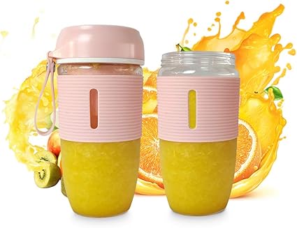 Amazon Co Jp ポータブルブレンダー シェイク スムージーミキサー用 350ml ミニパーソナルピンクジューサーセット Usb充電式 手作りのフルーツや野菜スムージー用 アウトドア 旅行 家庭 個人用 スポーツに最適 Kitchen Housewares
