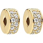 H.ZHENYUE Gold Clip x 2 Charms for Bracelets 925 Sterling Silver Dangle Pendants Beads Jewelry for Women