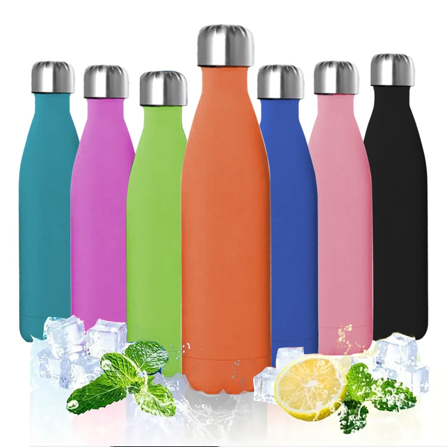 ProBytes Stainless Steel 1000ml Water Bottle - Thermal Vacuum Insulated Flask, Double Wall BPA-Free Material, Upto 12/24 Hrs Hot/Cold, Leak-Proof, Sports, Office, Gym, Travel, Unisex - Apricot
