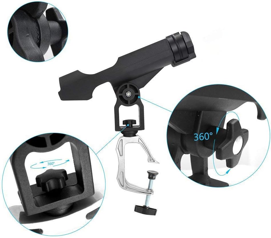 Fishing Rod Holder for Boat 360 Degree Adjustable Fishing Rod Racks