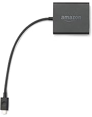 Amazon Ethernetadapter für Fire TV und Fire TV Stick mit Alexa-Sprachfernbedienung (2017 Modelle), Fire TV Stick Basic-Edition und Fire TV Stick 4K