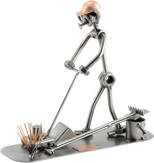 Figurine Métal Boulanger - Sculpture Acier Made In Germany | Idée Cadeau Originale | Déco Bureau Ou Collection