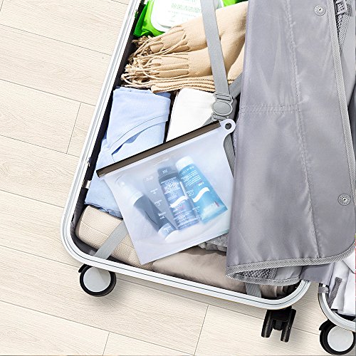 Silicone Food Bag Reusable Storage Preservation Bags Versatile Cooking Bag for Refrigerator Freeze Steamer Microwave Storing Fruits Vegetables Meat Milk (4 Packs) - Thumbnail 5