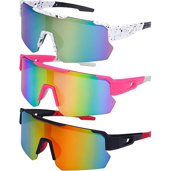 P-V Polarized Sunglasses For Men & Women - UV405 Protection, TR90 Frame For Cycling, Driving, Sports