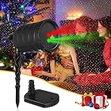 AUTO-VOX Christmas Outdoor Laser Light Projector with RGB Moving Stars Laser Show for Christmas,Holiday,Party,Landscape,and Garden Decoration