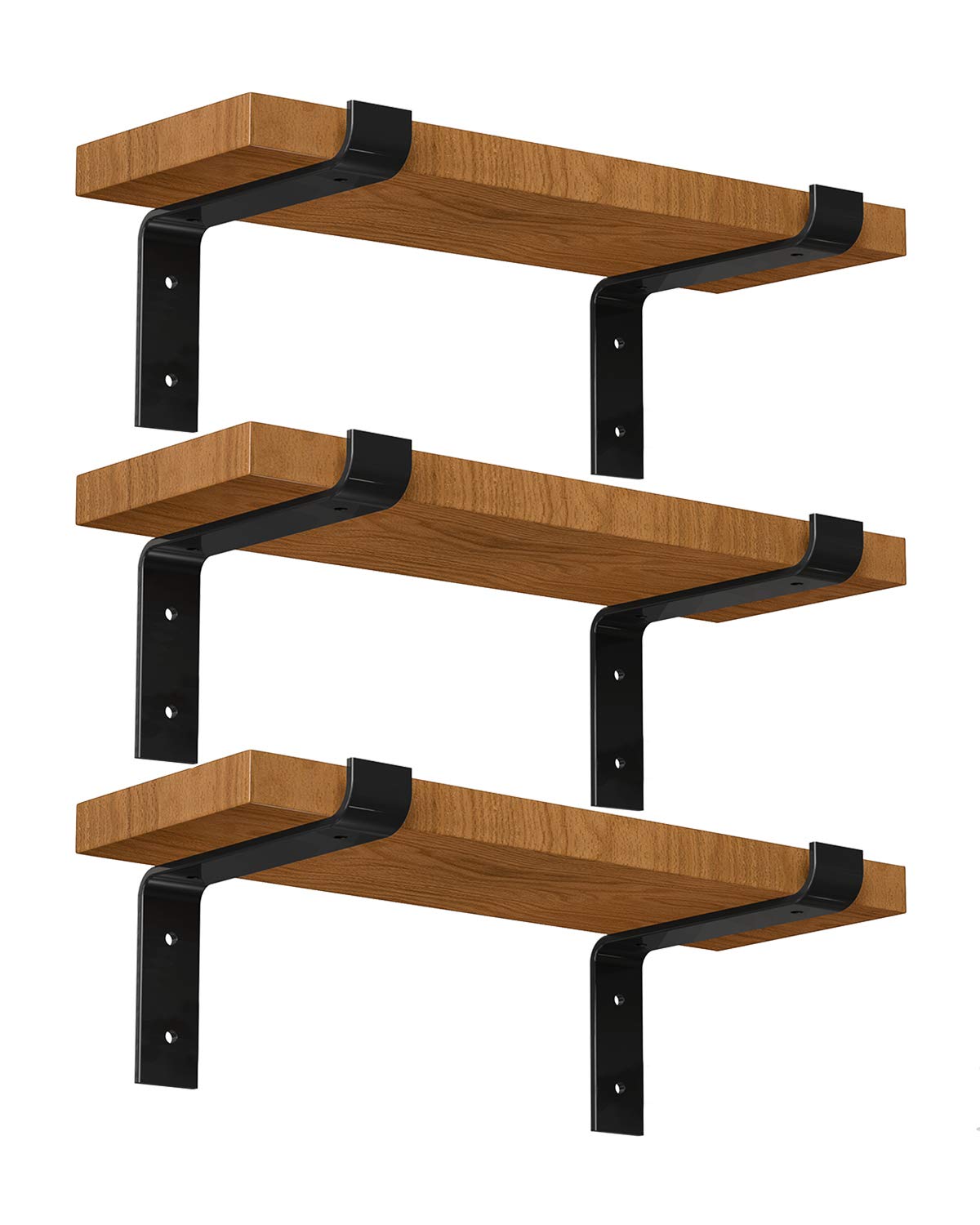 glass floating shelves home depot on Buy Luckin 6 Pack 8 Inch Specially Designed Metal Brackets For Diy Sturdy Floating Shelf Perfect Fit Standard Board Sold By Homedepot Come With Wall Mounting Hardware For Various Surfaces Online At Low