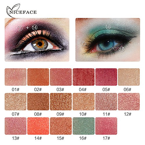 Oksale 29 Colors Eye Shadow Makeup Pearl Metallic Eyeshadow Palette for Professional Makeup Daily Use (NICEFACE-02) - Thumbnail 2