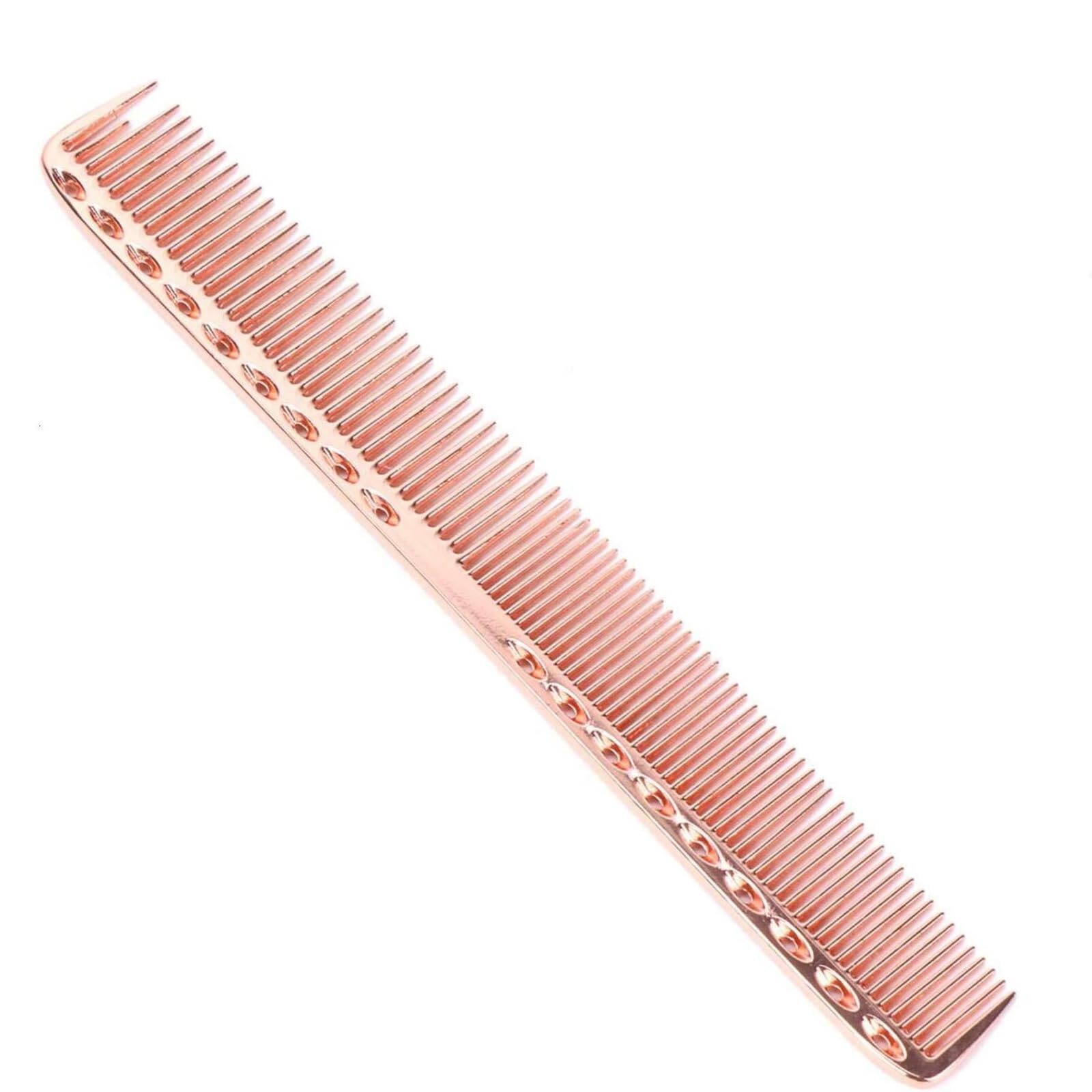 Professional Aluminum Metal Salon Comb, Heat-resistant Anti-static Hair Comb for Hair Cutting Styling & Grooming Rose gold