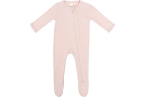 KYTE BABY Unisex Zipper Closure Footies, Rayon Made From Bamboo, 0-24 Months