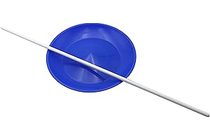 PEHHAH Juggling Spinning Plates with Sticks for Game Toys and Circus Skills Multi-Colors 1 Pack