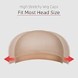 URAQT Wig Caps 4 Pcs Stretchy Nylon Wig Net for Men Women Ultra Thin Breathable view 2
