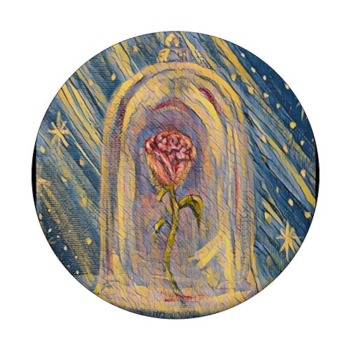 Enchanted Rose, Glass Encased Flower, Magic Fairy Tale PopSockets