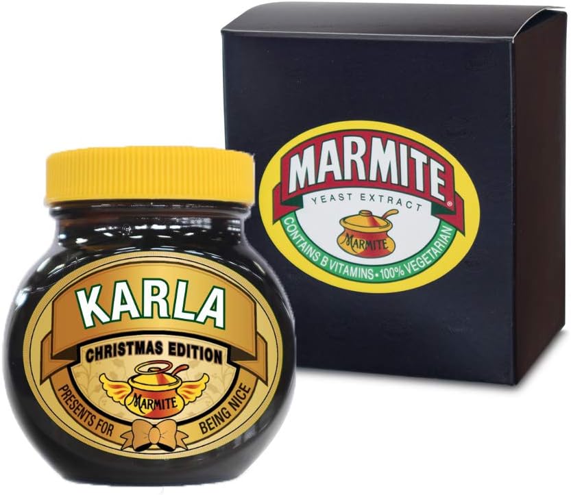 Official Personalised Marmite Christmas Edition with Gift Box (Nice