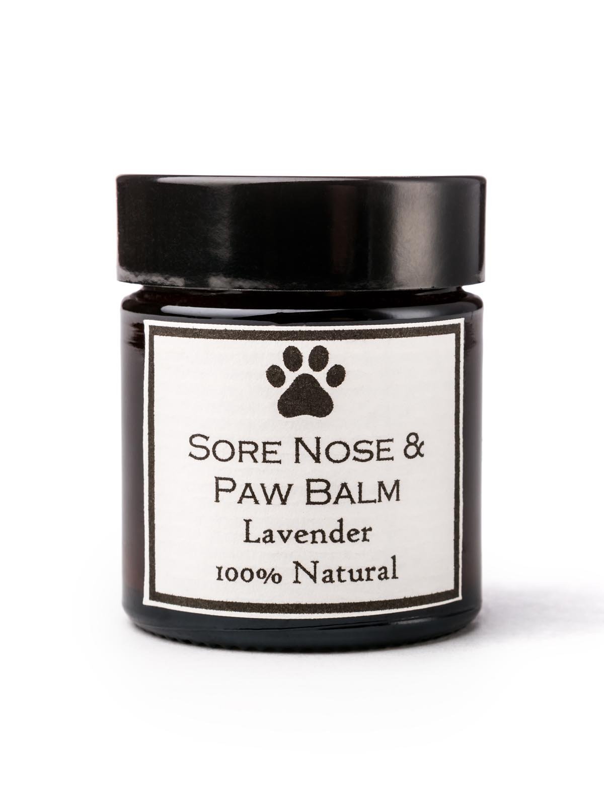 Clovelly Soap Co Natural Handmade Dog Nose, Paw & Skin Balm for all Breeds 30g Jar Lavender