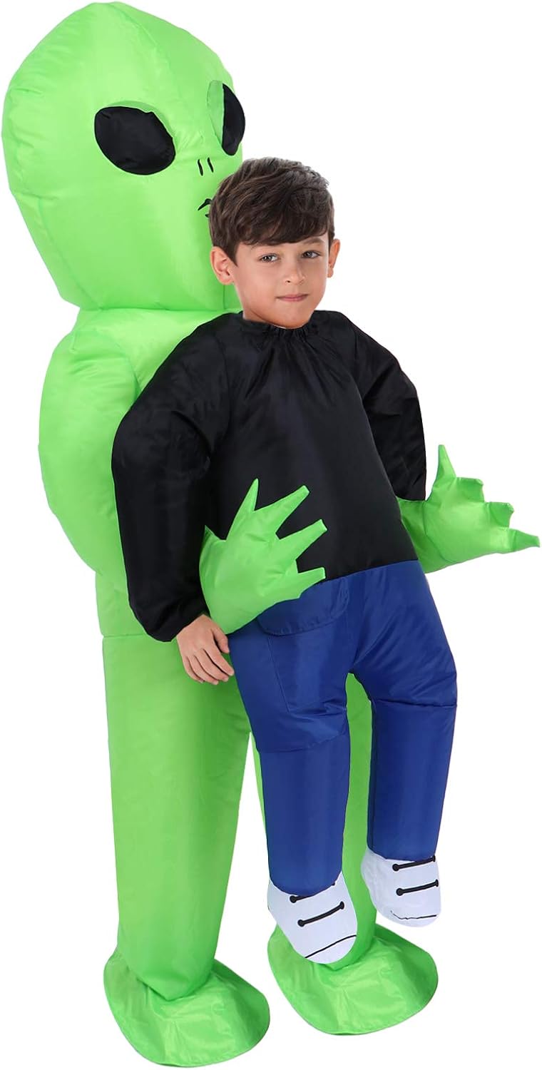 TOLOCO Inflatable Costume | Inflatable Alien Rider Costumes for Child | Halloween Costume Cosplay Party: Clothing