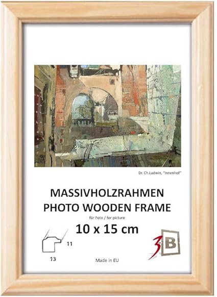 Set Of 2 Pcs Jena Frame Pine 21x30 Cm Ca 8x12 Wooden Frame Photo Frame Amazon Co Uk Kitchen Home