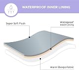LE SURE Waterproof Dog Blanket 100x80cm Fleece Bed Throw Olive Green view 3