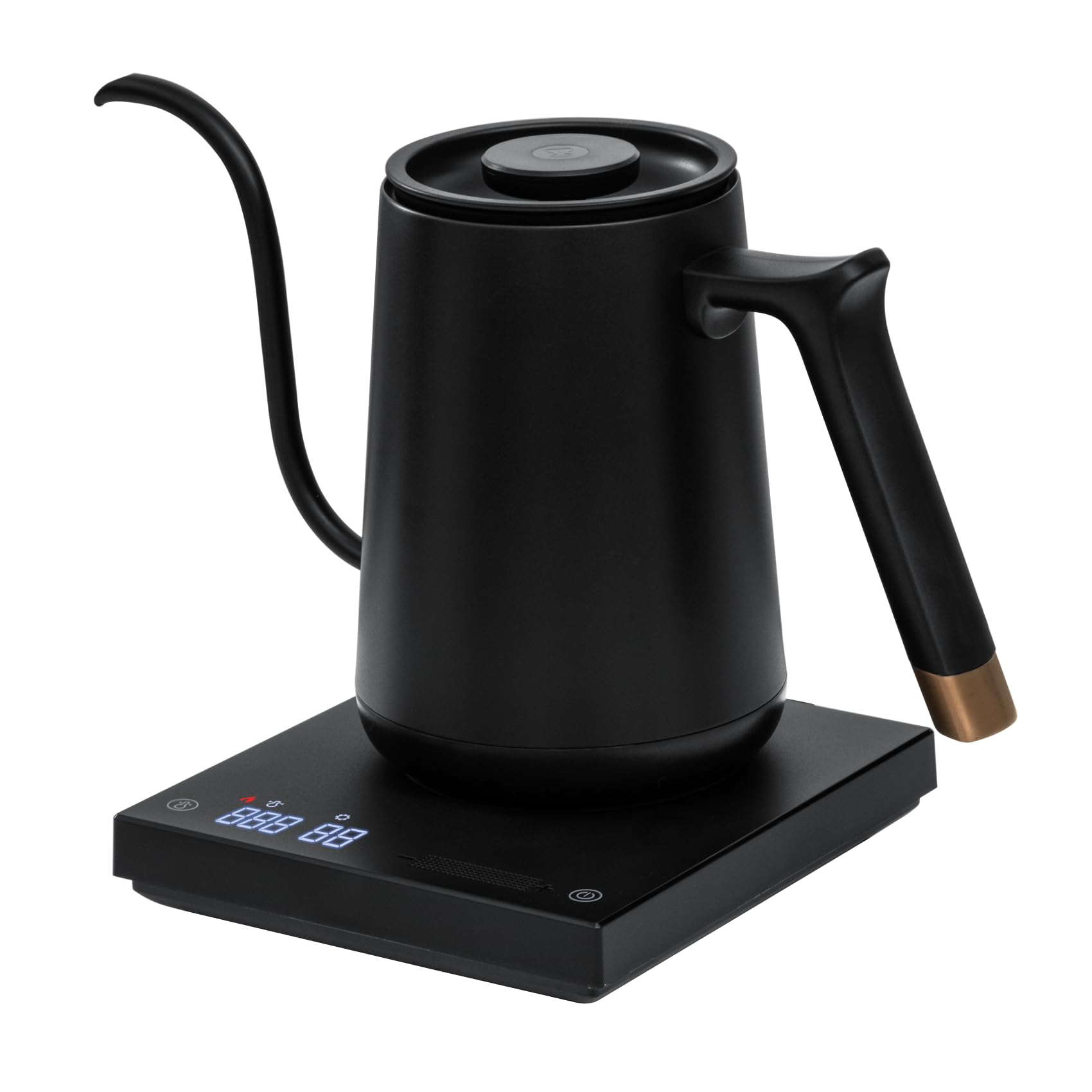 Photo 1 of TIMEMORE Fish Smart Electric Coffee Kettle 600ML, Gooseneck Pour Over Kettle for Coffee and Tea Variable Temperature Control, Home Edition Black