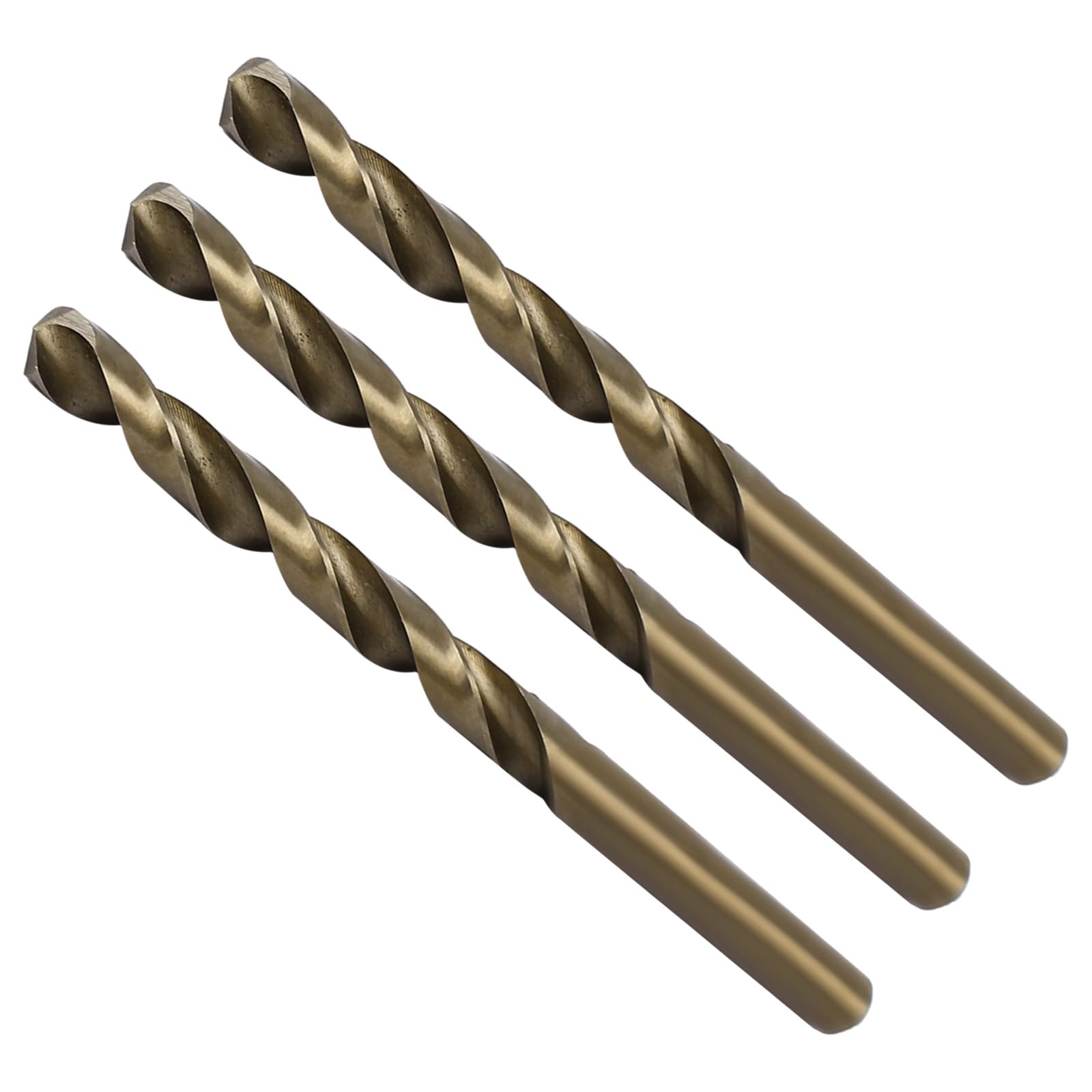 CoCud High Speed Steel Cobalt Twist Drill Bits, 6.7mm Diameter 100mm Length, Straight Twist Jobber Drill Bit - (Applications: for Metal Woodwork Plastic Aluminum), 3Pieces