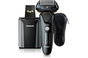 Panasonic Electric Razor for Men, Electric Shaver, ARC5 with Premium Automatic Cleaning and Charging Station, Wet Dry Shaver 
