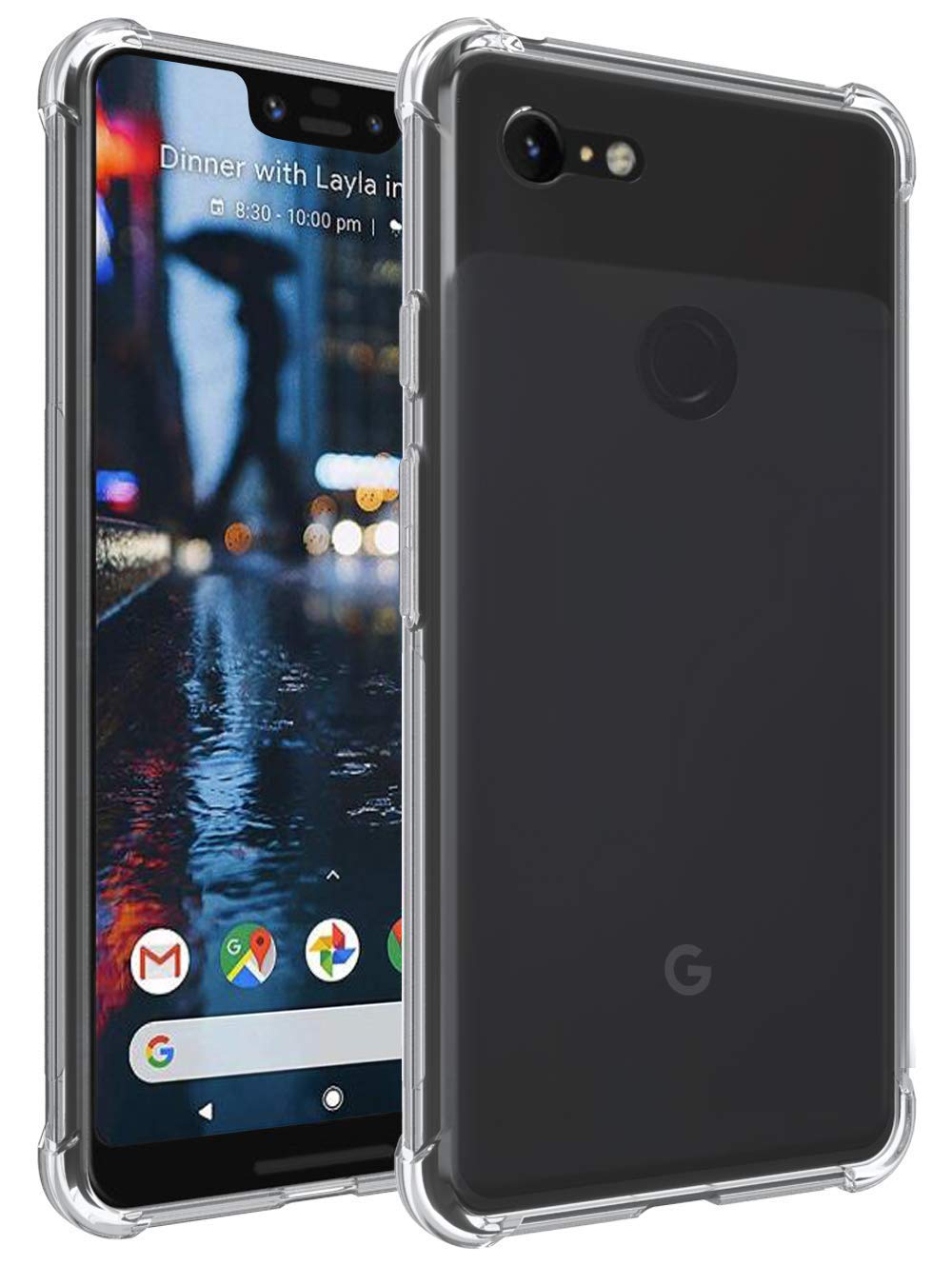 Google Pixel 3 XL Case, Androgate Transparent Slim Soft TPU Cover Bumper Case for Google Pixel XL3, Clear
